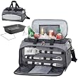 Buccaneer Barbecue Tote Gray W/Black And Silver