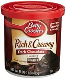 Betty Crocker Rich & Creamy Dark Chocolate Frosting, 16-Ounce Canisters (Pack of 8)