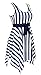 Women's One Piece Swimsuit Sailor Vintage Bathing Suit Plus Size Swimdress