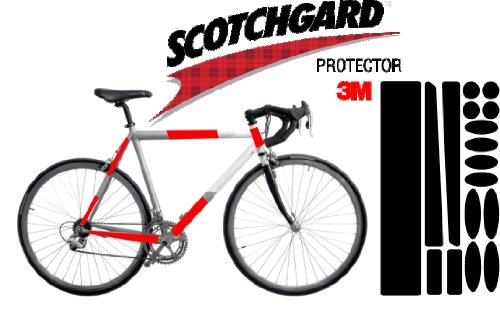 3M Lackschutz Folie Schutz fuer Fahrrad schwarz (Bogen klein ca. 0,44mm stark/ 162x293mm)