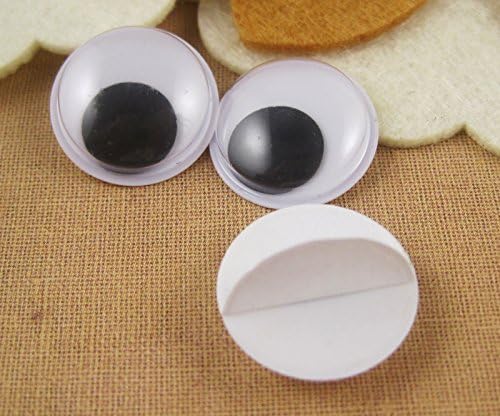 18mm 500pcs/lot Plastic Eyes Wiggly Eye Doll Eyes (With Self-adhesive)