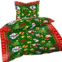 Bettwäsche Weihnachten Allover Microfaser Thermofleece 135x200