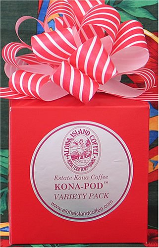 Holiday Gift Variety Pack of 20% Kona Blend Coffee Pods by Coffee Pods