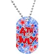 4th of July Dog Tag Necklace