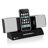 Macally Flexible Stereo Speaker for iPhone/iPod Black AmpTune
