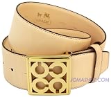 Coach Signature Tan Leather Belt 90110NAT in Medium