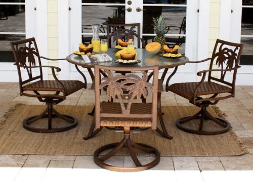 Coco Palm Swivel 5 Piece Dining Set product image