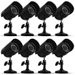Defender SPARTAN5 Indoor/Outdoor Night Vision Security Camera (Black) - Bonus Pack of 8