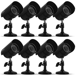 Defender SPARTAN5 Indoor/Outdoor Night Vision Security Camera (Black) - Bonus Pack of 8
