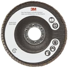 3M Flap Disc 747D, Ceramic Grain, 4-1/2" Diameter, 50 Grit (Pack of 1)
