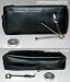 Black Tobacco Pouch w Pipe Holder Pocket, Tool and Moistener Pod