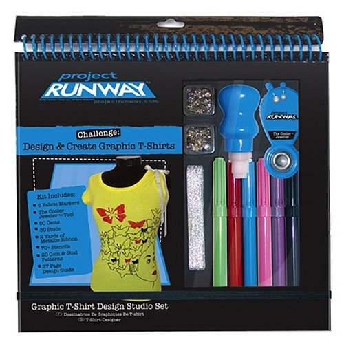 Childrens Toyshop  Toys : Project Runway Graphics T-shirt Design Studio Set