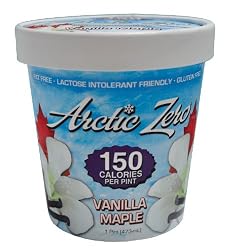 Arctic Zero Maple Vanilla 150 Calories Per Pint Frozen Dessert (Pack of 6)