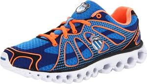 K-Swiss Women's Tubes Run 130 Running Shoe,Brilliant Blue/Orange,10 M US