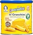 Gerber Graduates Lil' Crunchies, Mild Cheddar, 1.48-Ounce Canisters (Pack of 6)