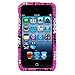 Thin Diamond Rhinestone Protective Case for Apple iPod Touch 4th Generation - 8GB,16GB and 32GB - Pink Love River