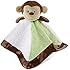 Snoozies Cozy Little Lovies Plush Satin Baby Blanket - Monkey