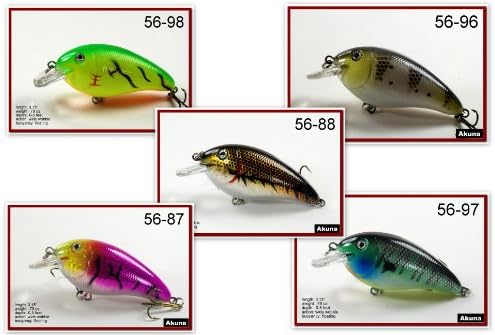 Sigi Pack of 5 crankbaits - clearance items (Fat Boy)