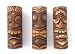 Set/3 6 Inch Tiki Statues - Tiki Bar Decor - New