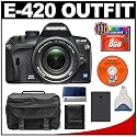 Olympus Evolt E-420 Digital SLR Camera with 14-42mm f/3.5-5.6 Lens + 8GB CF Card + BLS-1 Battery + Cameta Bonus Accessory Kit
