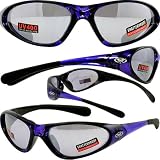 TNT SUNGLASSES CRYSTAL PURPLE FRAME UV400 EYWEAR PURPLE FLASH MIRROR LENSES