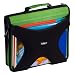 Case-it W350,2 Inch Round Ring Zipper Binder with Book Holder on Front, 1 unit, Green, Size - 13 X 12 X 3 inch