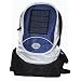 Blue Solar Backpack and Cell Phone Charger. 3 watt Solar Power, 3, 000mAh Rechargable Battery.
