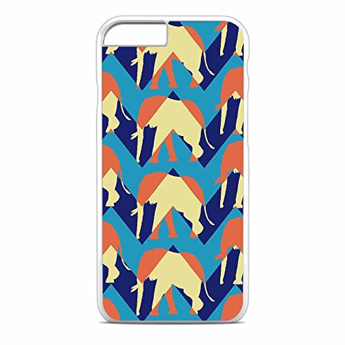 Chevron Cute African Elephant iPhone 4S Case White
