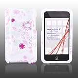 for Apple iPod Touch 2 & 3 Hard Case PINK FLOWERS WHITE