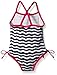 Pink Platinum Girls' Big Flower & Wave Swimsuit