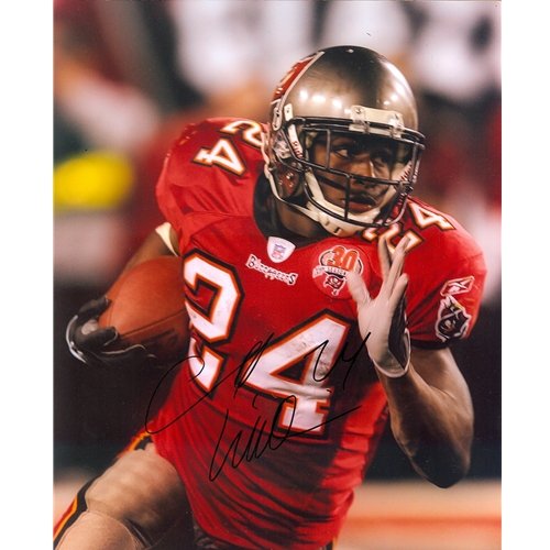 Carnell Williams Autographed Tampa Bay Buccaneers (Red Jersey) 8x10 Photo