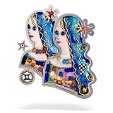 Youthful Gemini the Twins Zodiac Pin from the Artazia Collection #906 MP