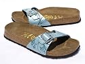 Birkenstock Madrid Silk Flowers Turquoise
