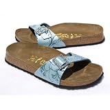 Birkenstock Madrid Silk Flowers Turquoise by Birkenstock