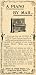 1896 Ad Piano Ivers Pond Musical Instrument Boston Mail - Original Print Ad