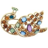 Multi Colored Sea Snail Animal Pin Brooch
