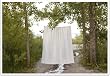 Pleated Shower Curtain - White
