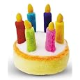 Multipet Plush 5.5-Inch Musical Birthday Cake Dog Toy