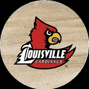 Thirstystone Natural Sandstone Set of 4 Coasters University of Louisville
