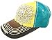 Womens Olive & Pique Large Rhinestone Flower Multi Colored Ball Cap