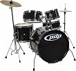 PDP Player 5-Piece Junior Drum Set with Cymbals and Throne Black