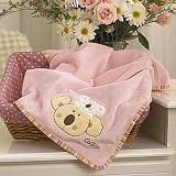 CoCaLo Tropical Punch Appliqued Sherpa Blanket