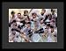 New York Yankees (Group in Action) Sports Framed & Matted Poster Print - 16" X 20"
