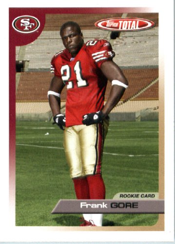 2005 Topps Total Football Card (In protective Screwdown Case) # 441 Frank Gore Rookie Card San Francisco 49ers