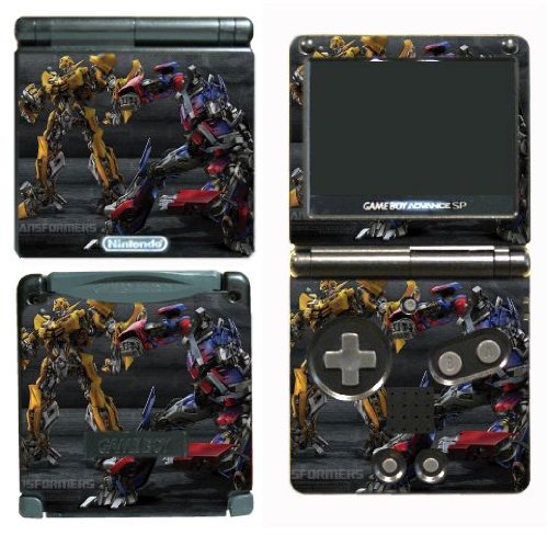  Transformers Optimus Prime Bumblebee Game Vinyl Decal Skin Protector Cover #5 for Nintendo GBA SP Gameboy Advance Game Boy