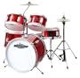 XDrum Junior Drumset (2-5 J.) und Drumschool Inkl. DVD rot