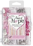 Pink Power Of Hope Breast Cancer Awareness Bracelet Kit-Pink