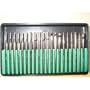 Pro-Quality 20-Piece Diamond-Point Bit Set for Rotary Tool - Glass, Stone, Ceramic