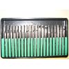 Pro-Quality 20-Piece Diamond-Point Bit Set for Rotary Tool - Glass, Stone, Ceramic