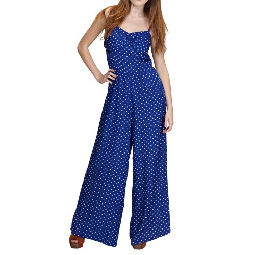  Sugarhill Boutique Jumpsuit SPRING JUMPSUIT bleu-blanc XS